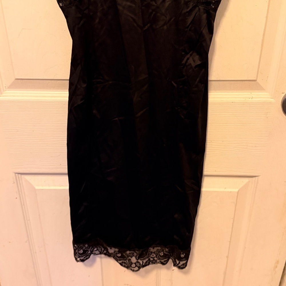 Vintage Gaymode Nylon Full Black Slip - Picture 8 of 8